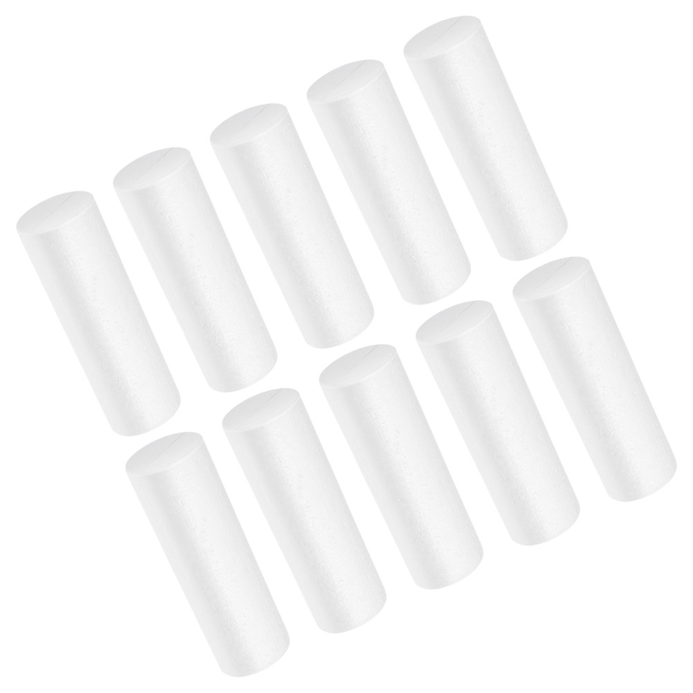 Christmas Craft Embellishment - 10Pcs Christmas DIY Foam Cylinders for