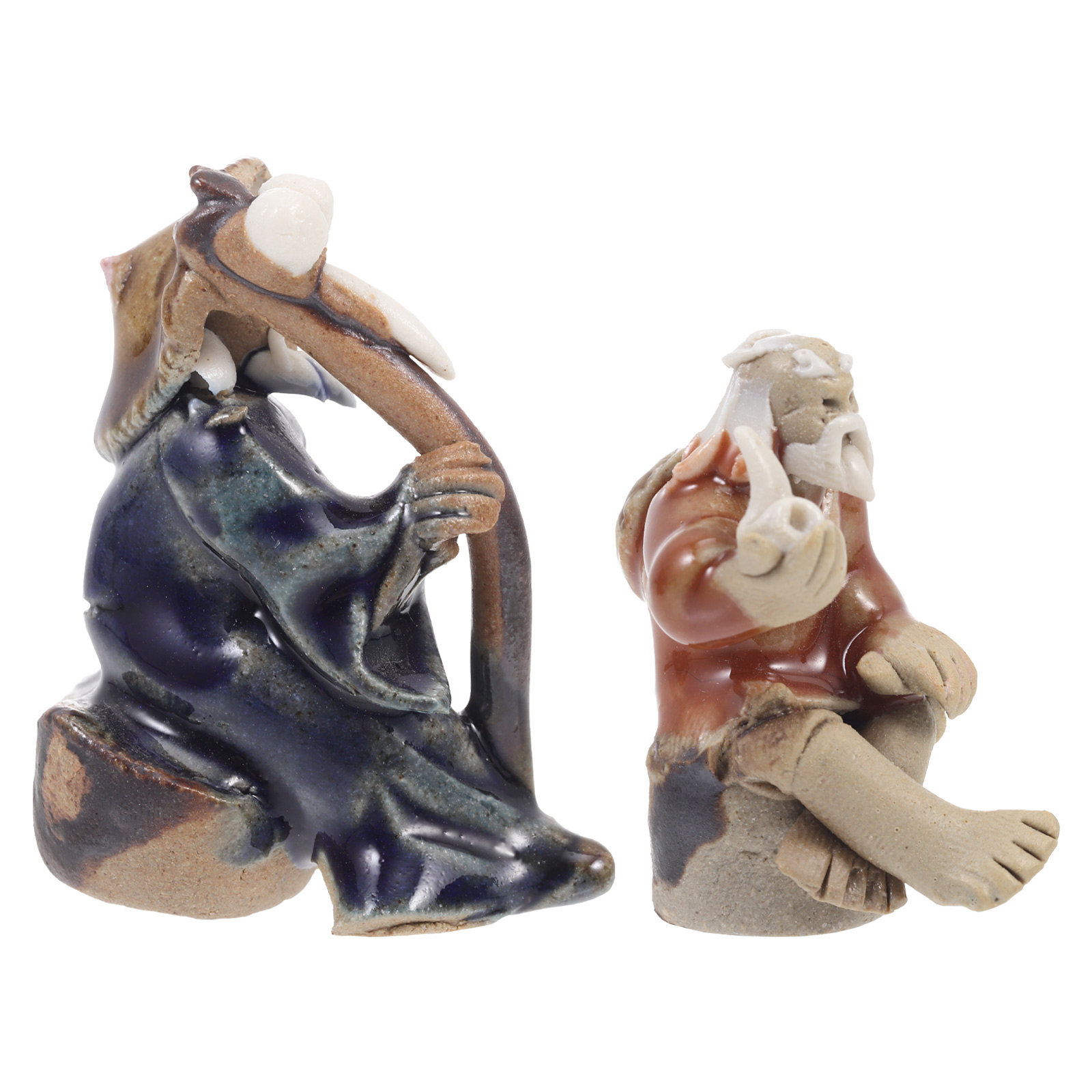 Craft Embellishment - 2Pcs Shiwon Folk Ceramic Fish Tank