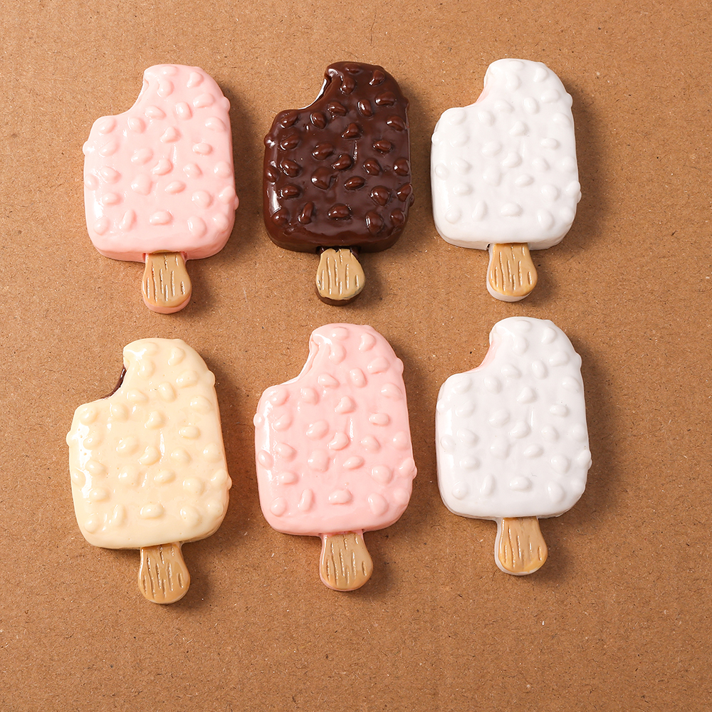 4pcs Simulation Food Ice Cream - Embellishments For Scrapbooking 评论和价格
