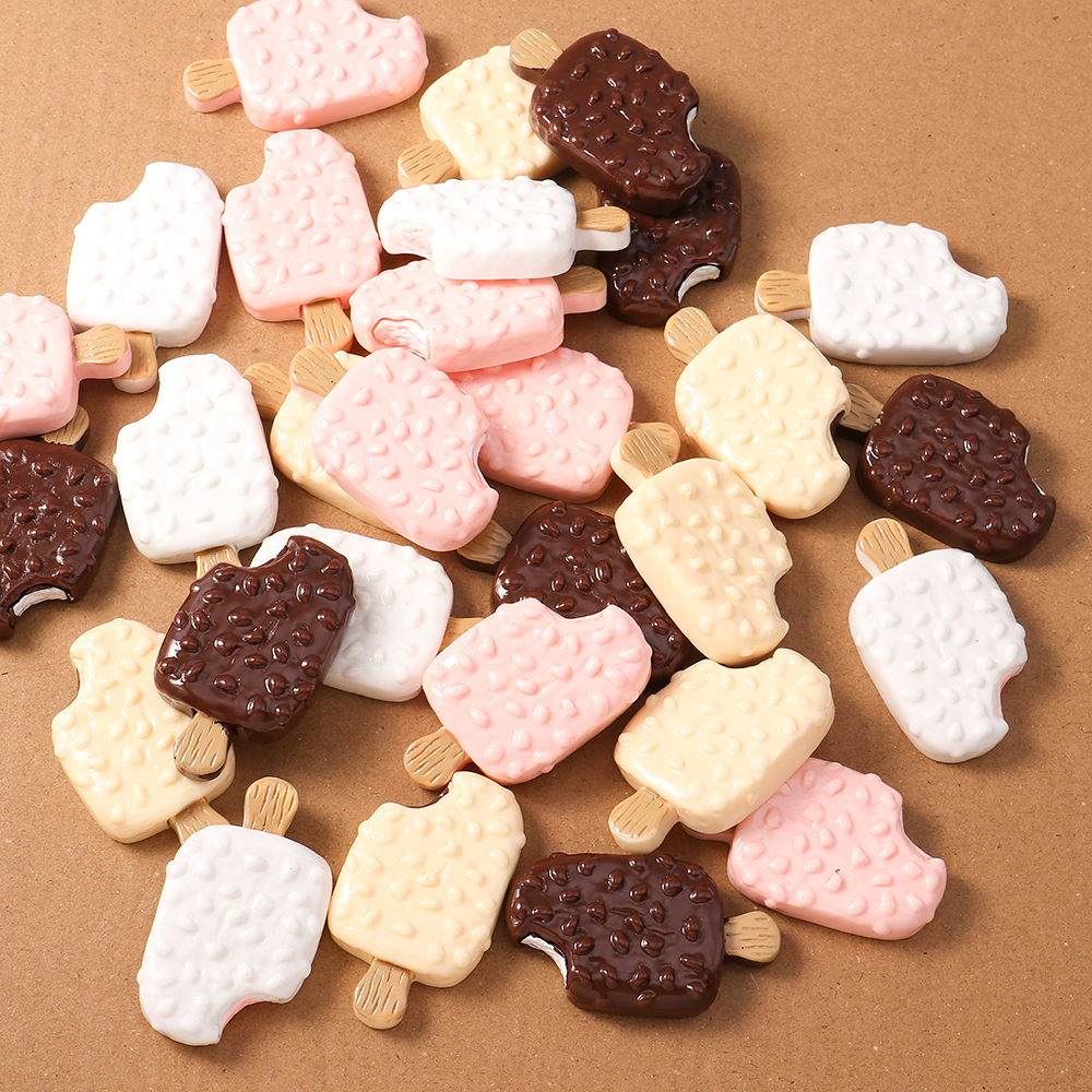 4pcs Simulation Food Ice Cream - Embellishments For Scrapbooking 评论和价格