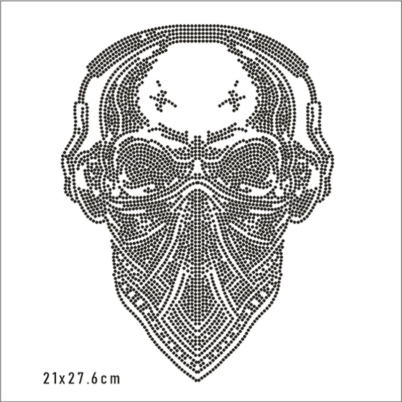 Skull Hotfix Strass Motif Cust - Hotfix Rhinestone Sheet 评论和价格