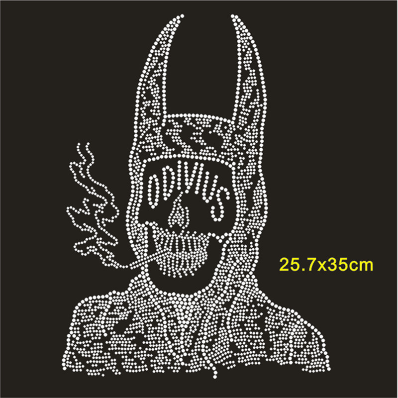 Skull Hotfix Strass Motif Cust - Hotfix Rhinestone Sheet 评论和价格