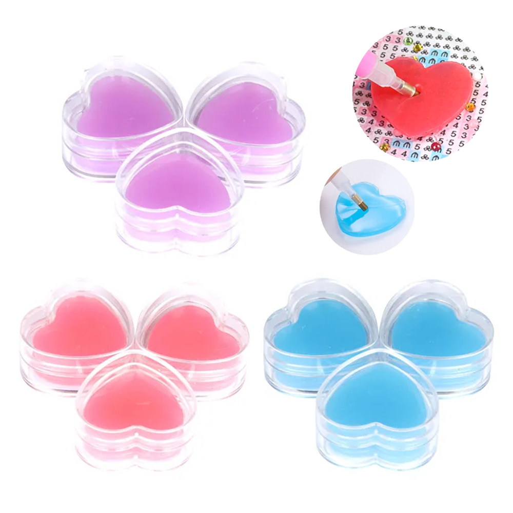 3/6pcs Heart-Shape Diamond Pai - Embroidery Embellishments 评论和价格