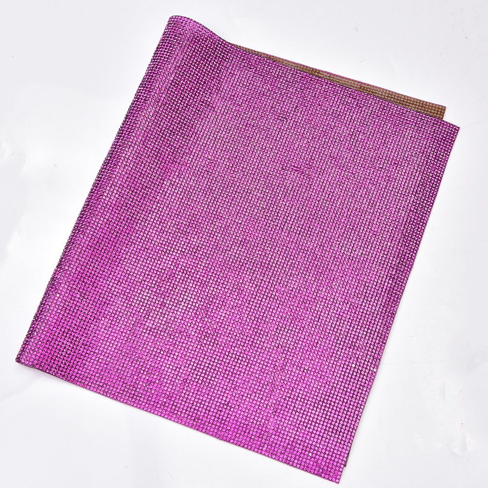 Fuchsia Rhinestone Sticker Tri - Hotfix Rhinestone Sheet 评论和价格