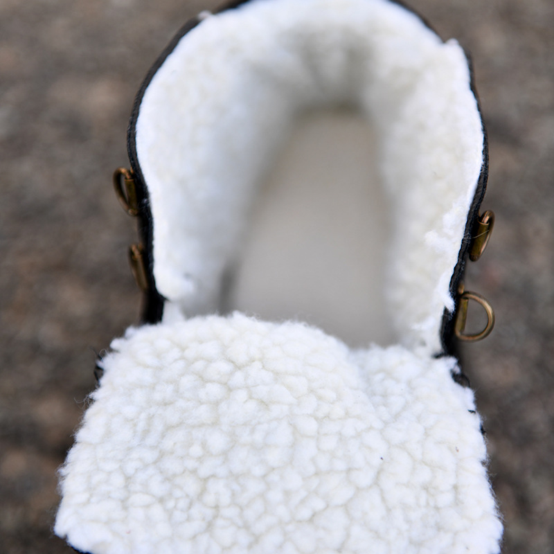 Warm Boots for Men Snow Boots  - Guipure Lace Panel 评论和价格
