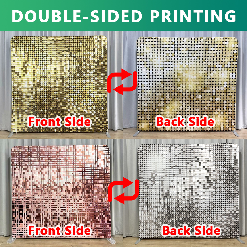 8x8ft Gold Glitter Photo Fabri - Sequin Fabric Panel 评论和价格