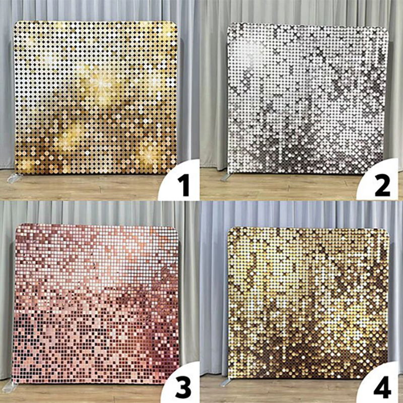 8x8ft Gold Glitter Photo Fabri - Sequin Fabric Panel 评论和价格