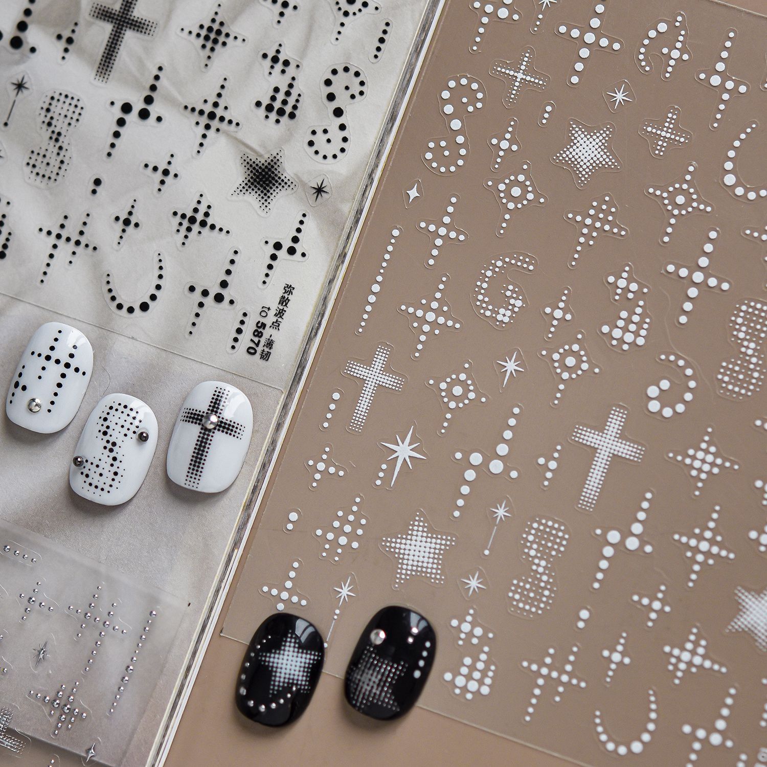 Y2K Minimal 5D Nail Art Sticke - Glitter Vinyl Roll 评论和价格