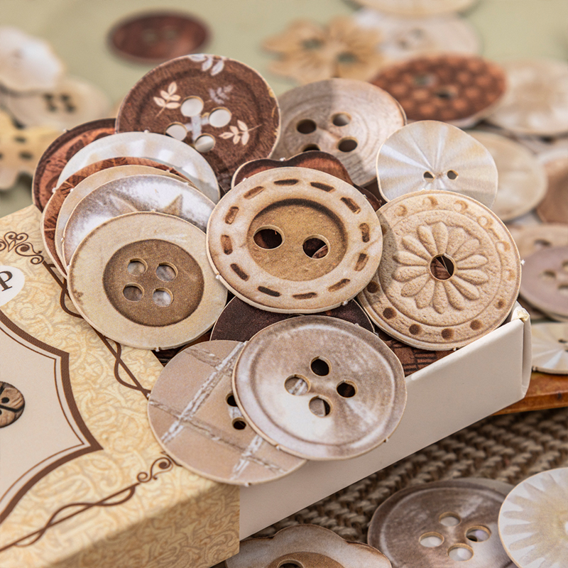 JIANQI 100 Sheets Button shape - Embellishments For Scrapbooking 评论和价格