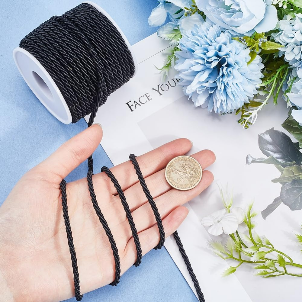 22 Yards 3mm Twisted Cord Deco - Cord Trim Twisted 评论和价格