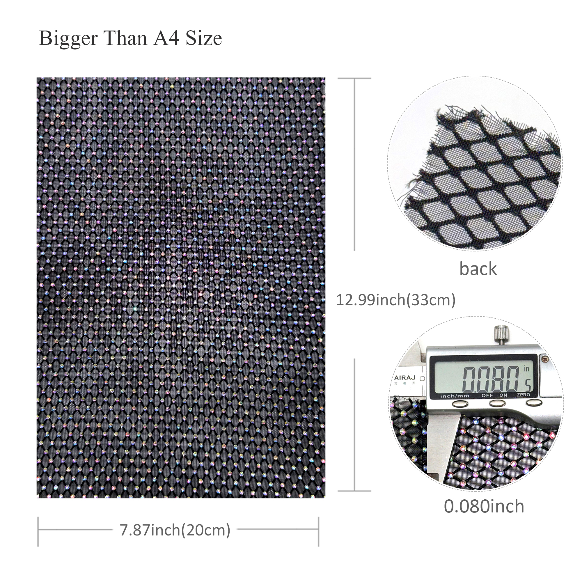 1pc 7.87x12.99inch Luxury Hotf - Hotfix Rhinestone Sheet 评论和价格