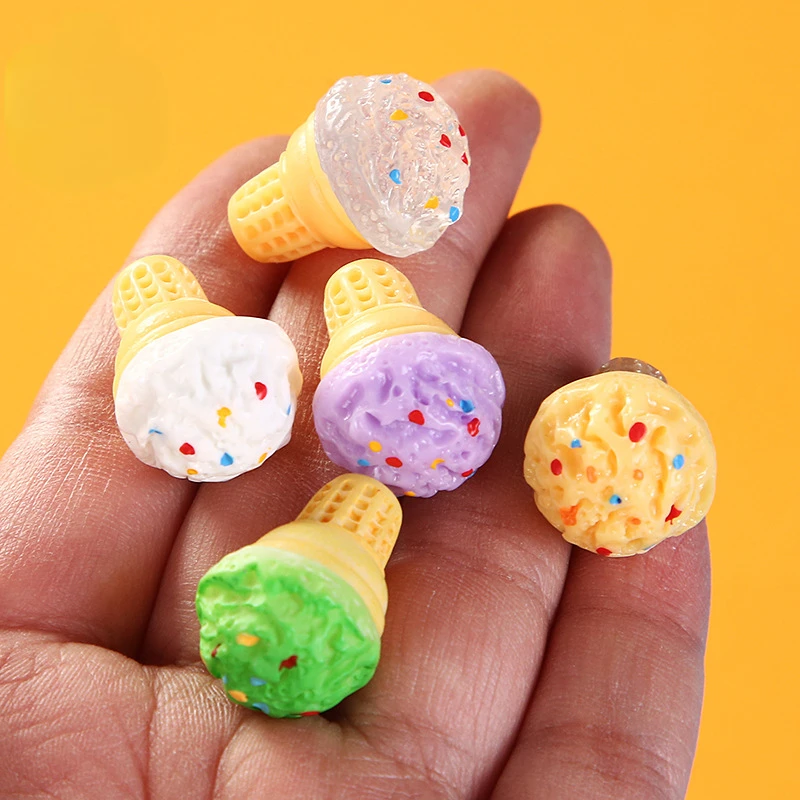 10pcs 3D Kawaii Mini Resin Ice - Christmas Craft Embellishment 评论和价格