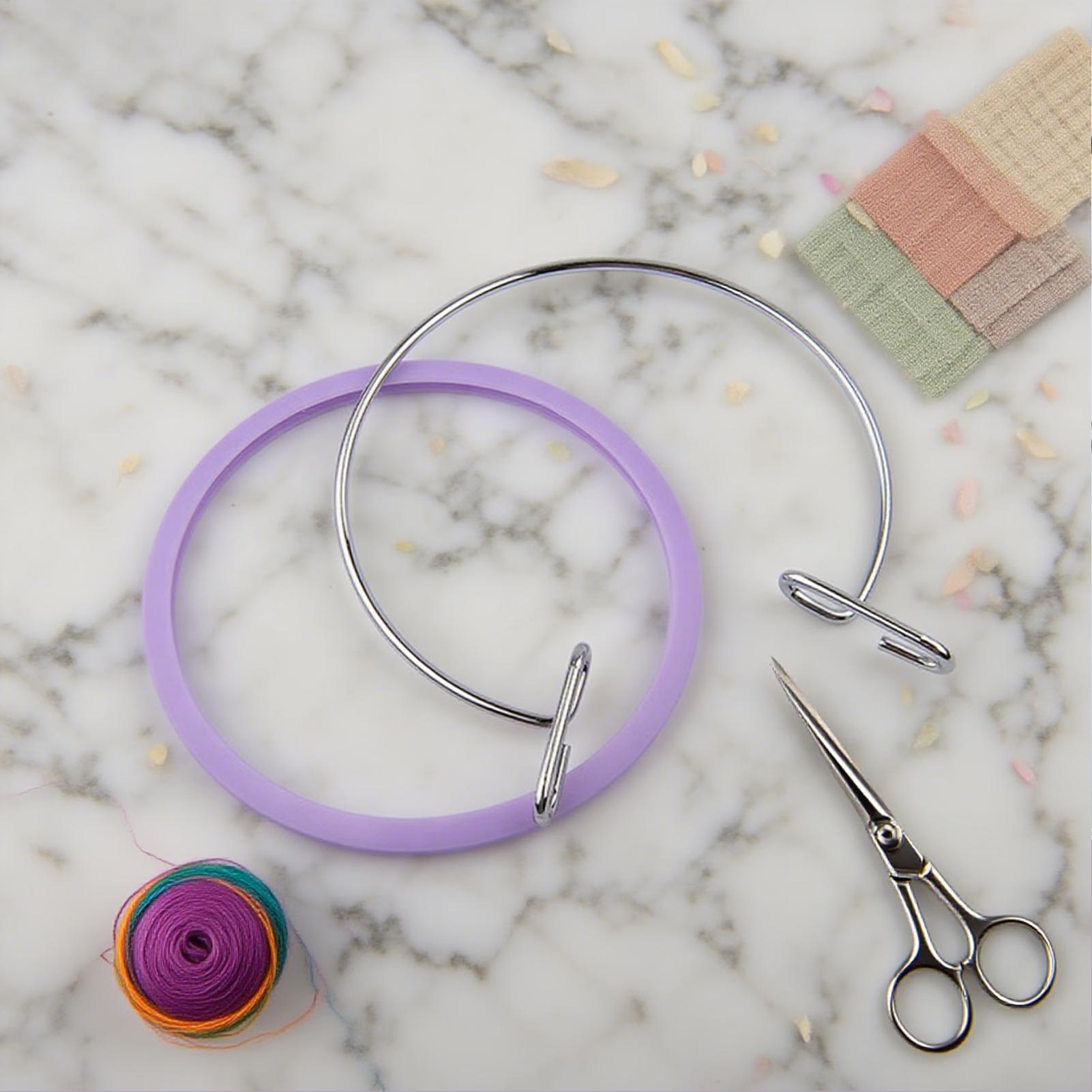 Hoop For Cross Stitching Metal - Embroidery Craft 评论和价格
