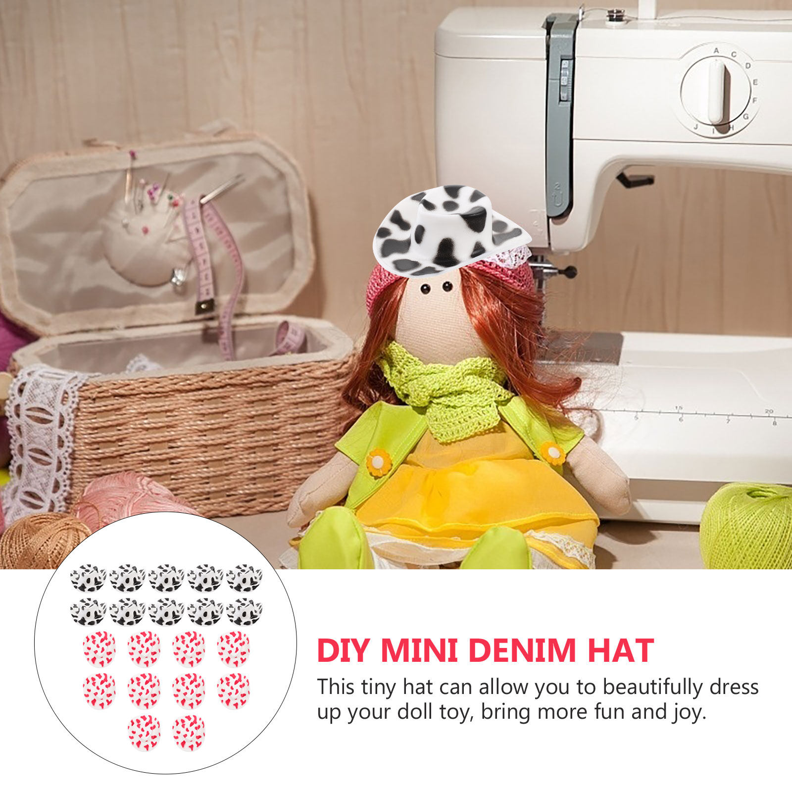 20Pcs Miniature Cowboy Hat Sma - Craft Embellishment 评论和价格