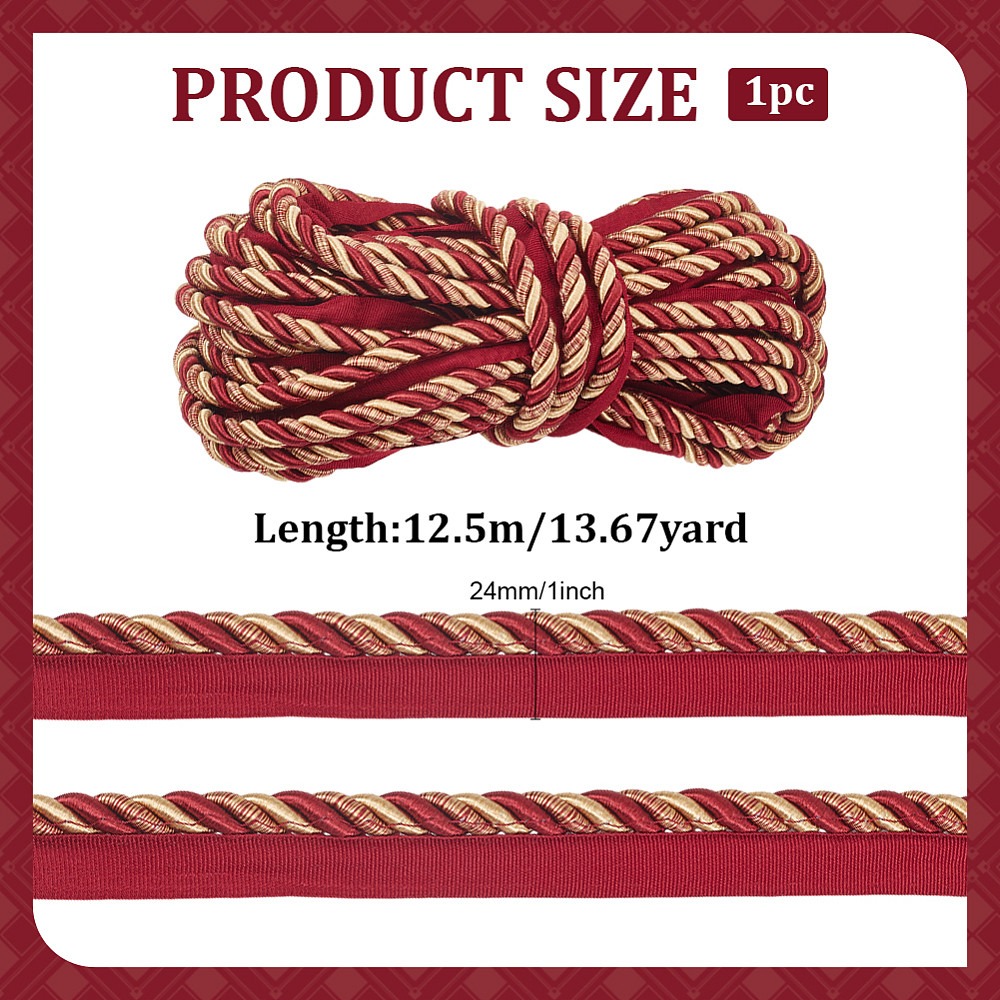 Polyester Twist Lip Cord Trim  - Cord Trim Twisted 评论和价格