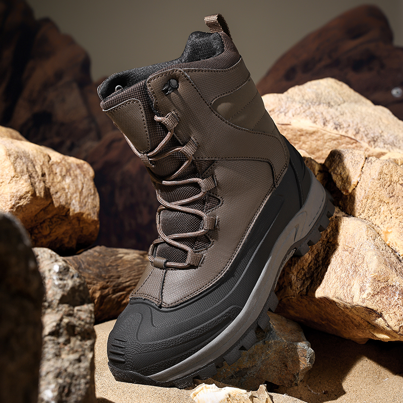 Men's Non-Slip Warm Hiking Sho - Guipure Lace Panel 评论和价格