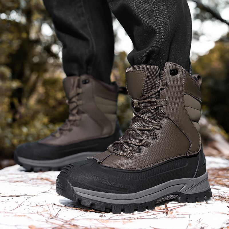 Men's Non-Slip Warm Hiking Sho - Guipure Lace Panel 评论和价格