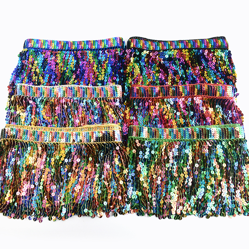 5/10Yards Sequin Fringe Tassel - Fringe Ribbon Sewing 评论和价格