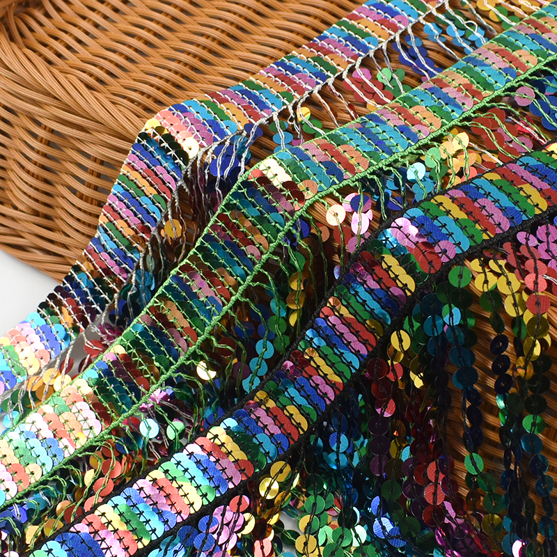 5/10Yards Sequin Fringe Tassel - Fringe Ribbon Sewing 评论和价格