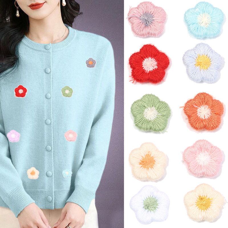 50pcs/lot Mini Plum Blossom Fl - Applique Patch Flower 评论和价格