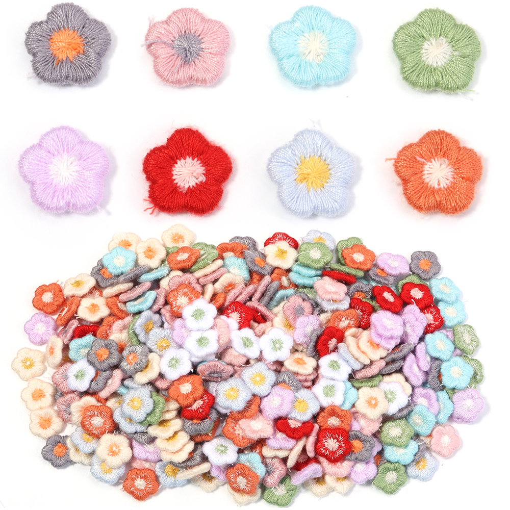 50pcs/lot Mini Plum Blossom Fl - Applique Patch Flower 评论和价格