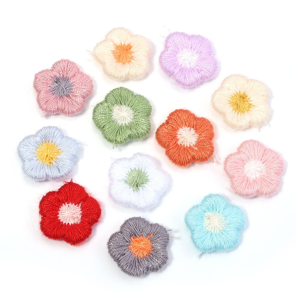 50pcs/lot Mini Plum Blossom Fl - Applique Patch Flower 评论和价格