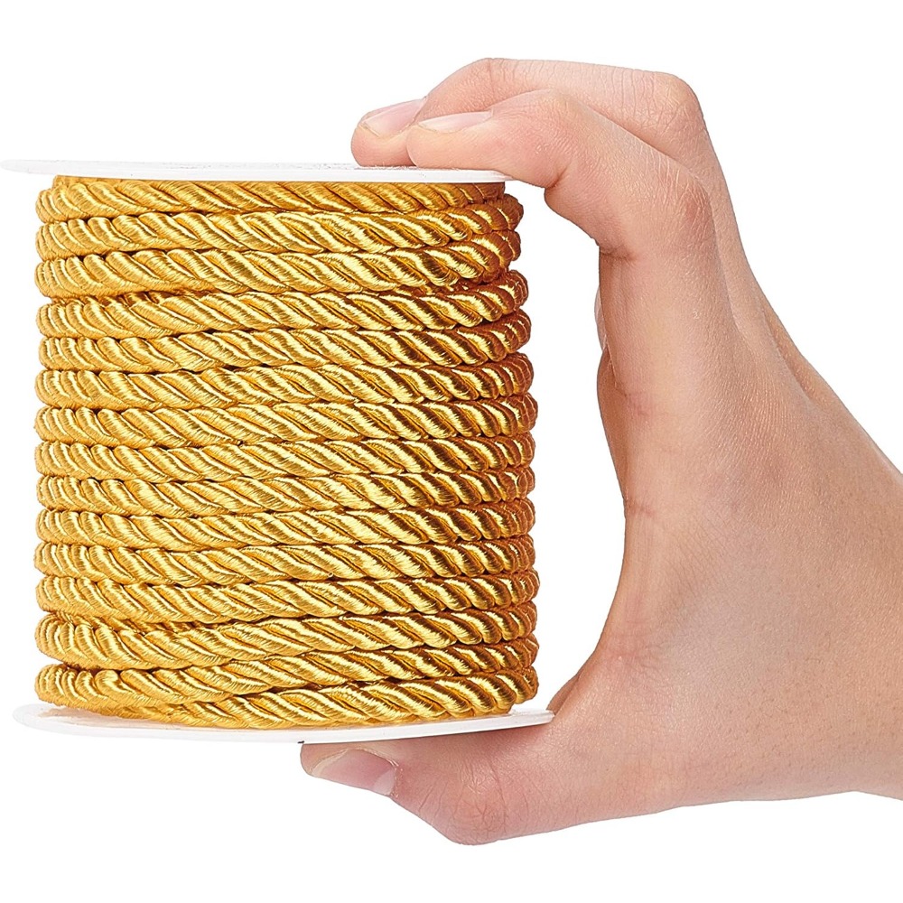 1 Roll 59 Feet Gold Cord 5mm T - Cord Trim Twisted 评论和价格