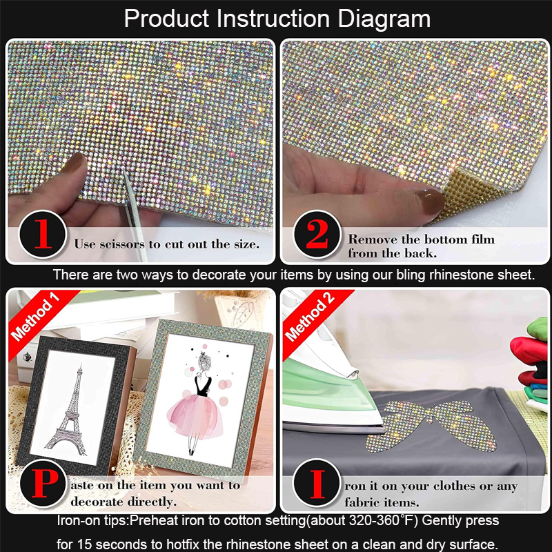 9720/4860Pcs Bling Rhinestone  - Hotfix Rhinestone Sheet 评论和价格