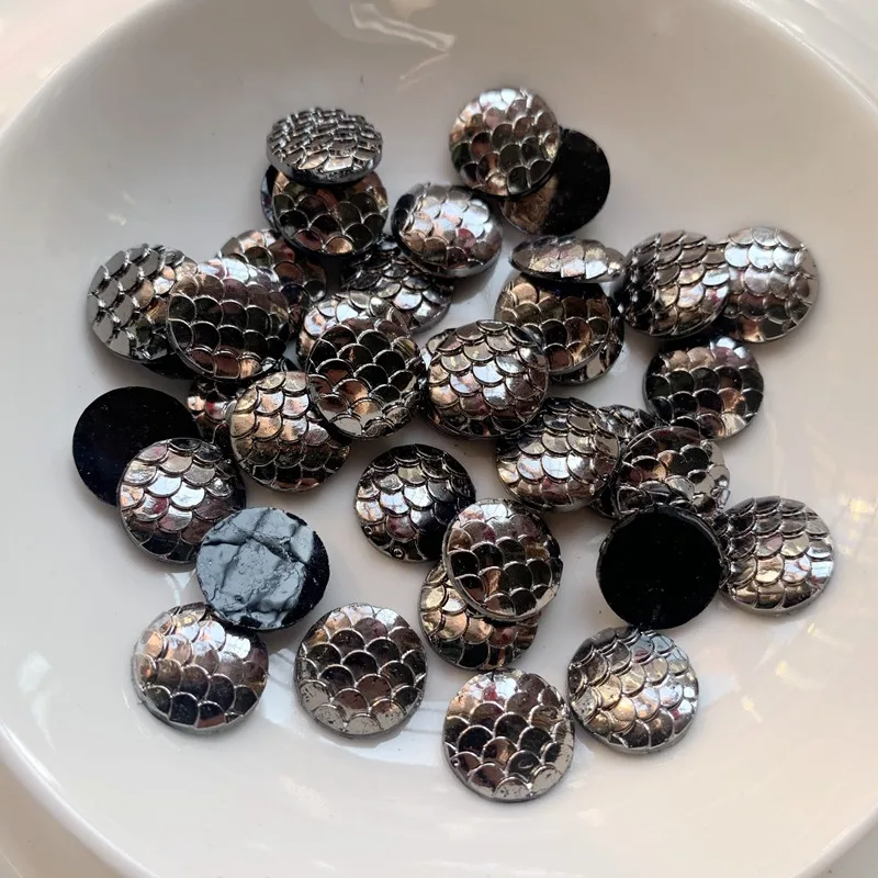 80PCS 12mm black metal Colors  - Embellishment Glue Craft 评论和价格