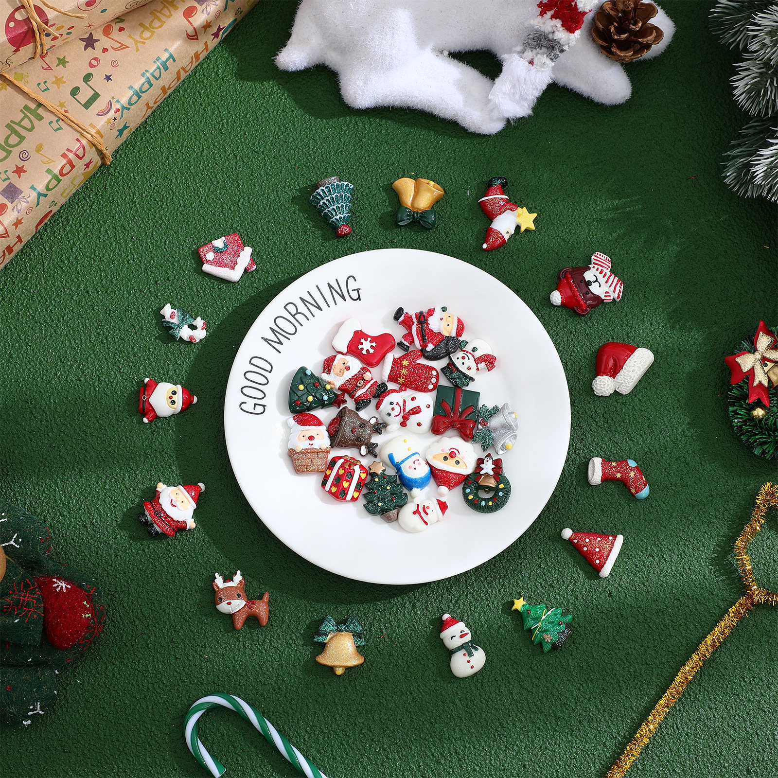 50 PCS Embellishment Christmas - Craft Embellishment 评论和价格