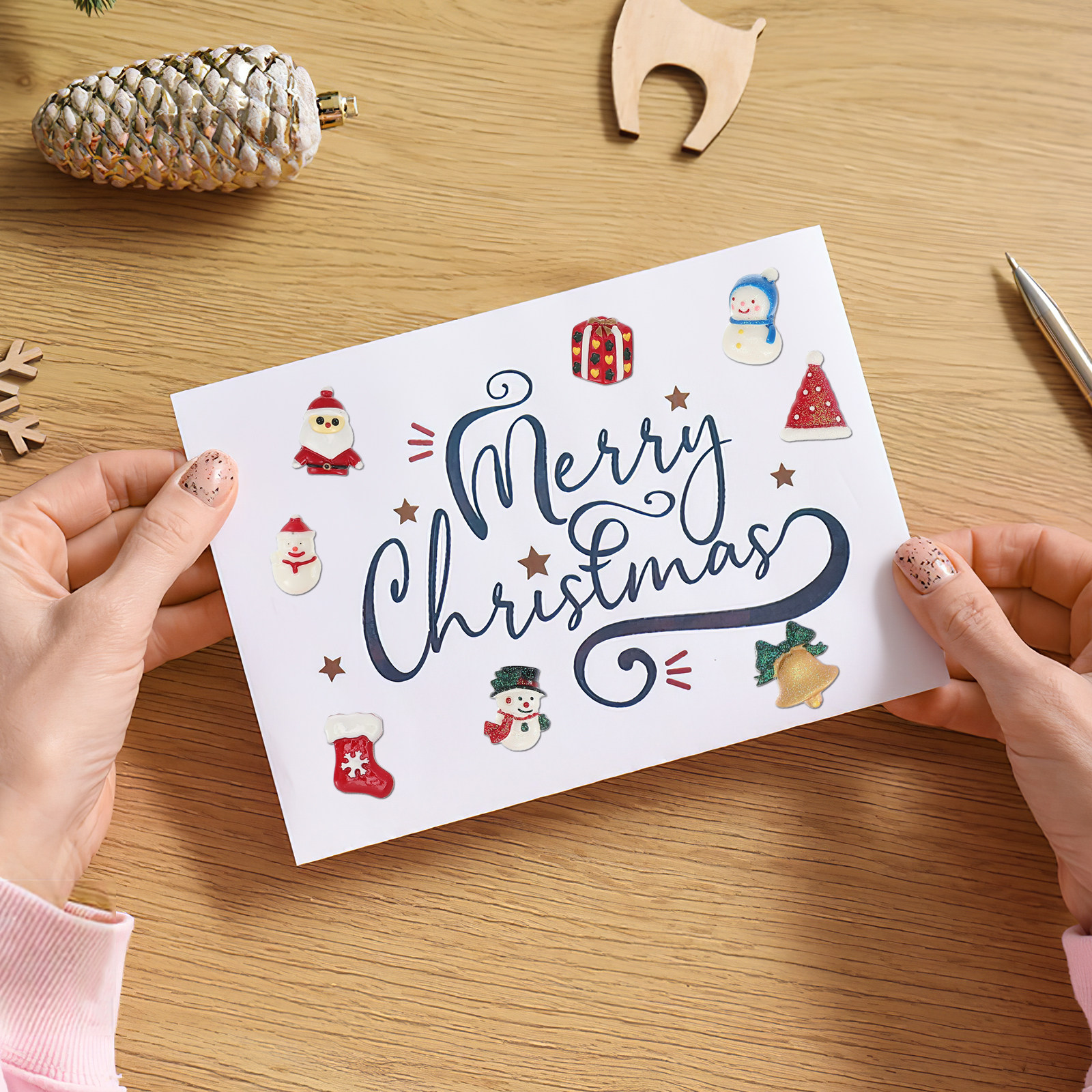 50 PCS Embellishment Christmas - Craft Embellishment 评论和价格