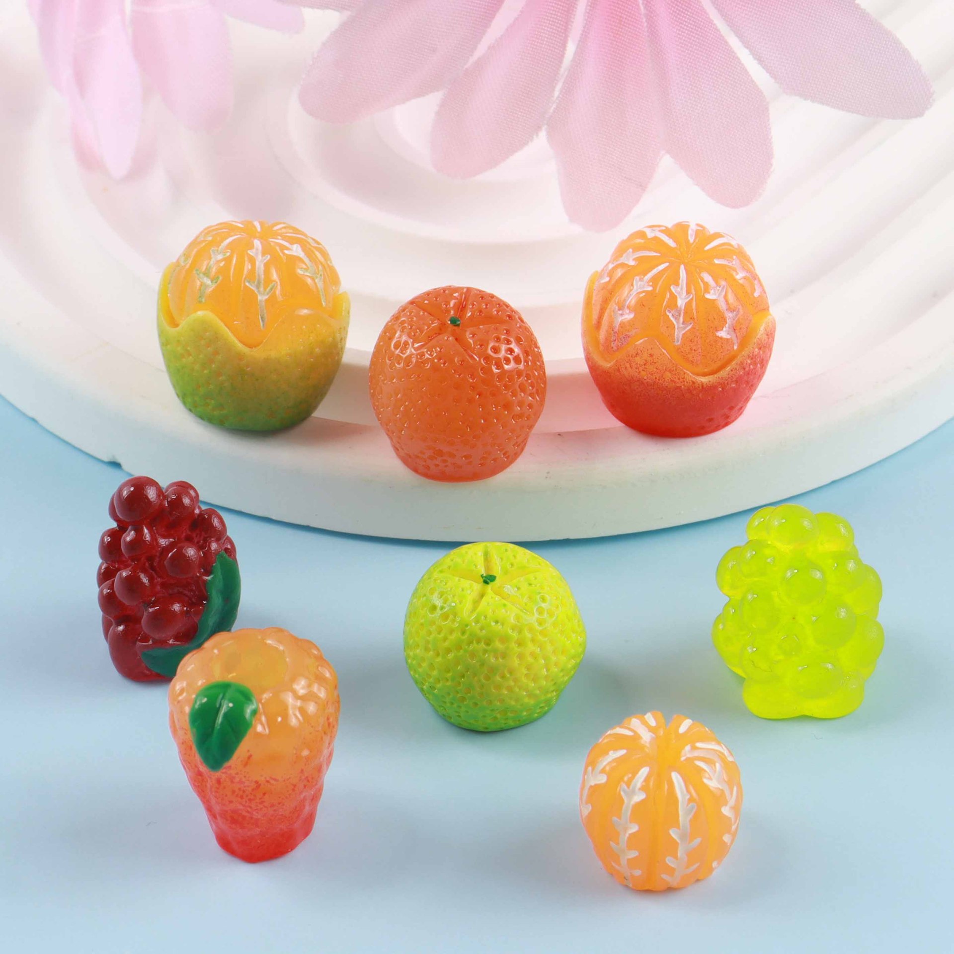 10pcs Diy Mini Resin Orange Fr - Christmas Craft Embellishment 评论和价格