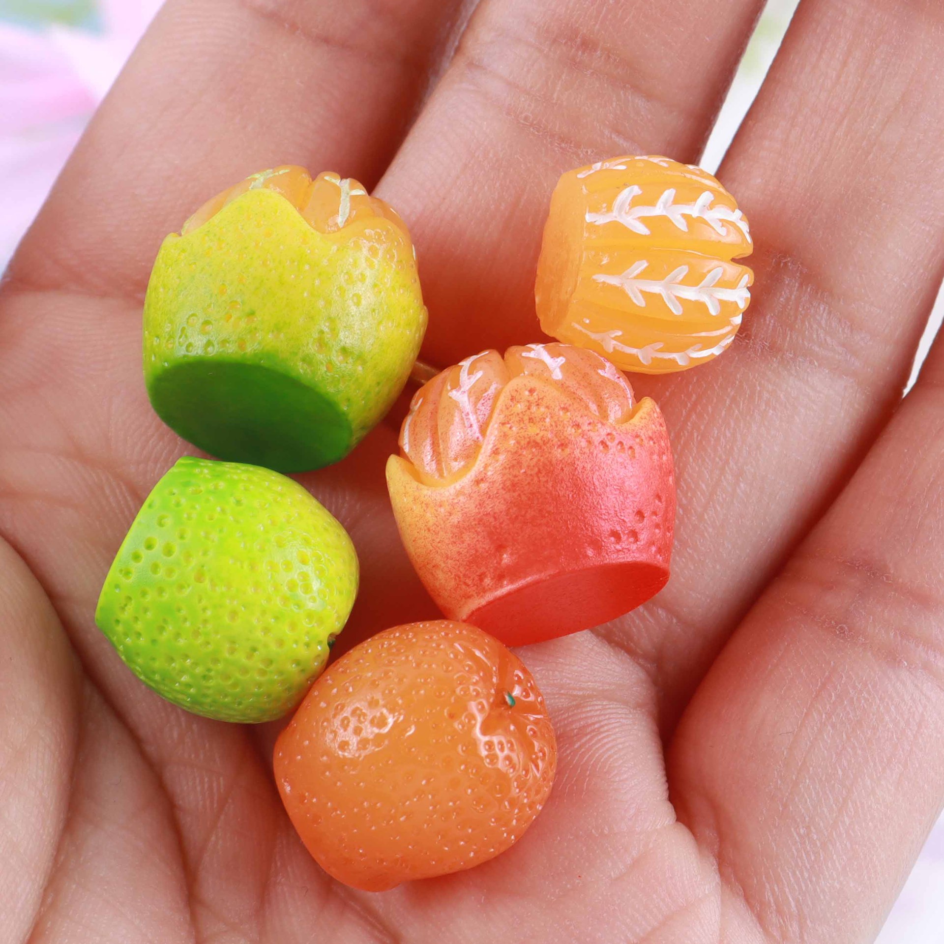 10pcs Diy Mini Resin Orange Fr - Christmas Craft Embellishment 评论和价格