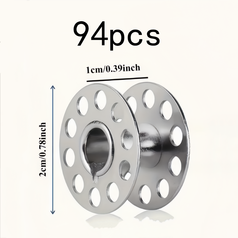 94Pcs Rustproof Metal Bobbins, - Embroidery Craft 评论和价格