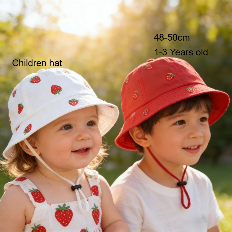 Girl Fisherman Hat with Strawb - Embellish Knit 评论和价格