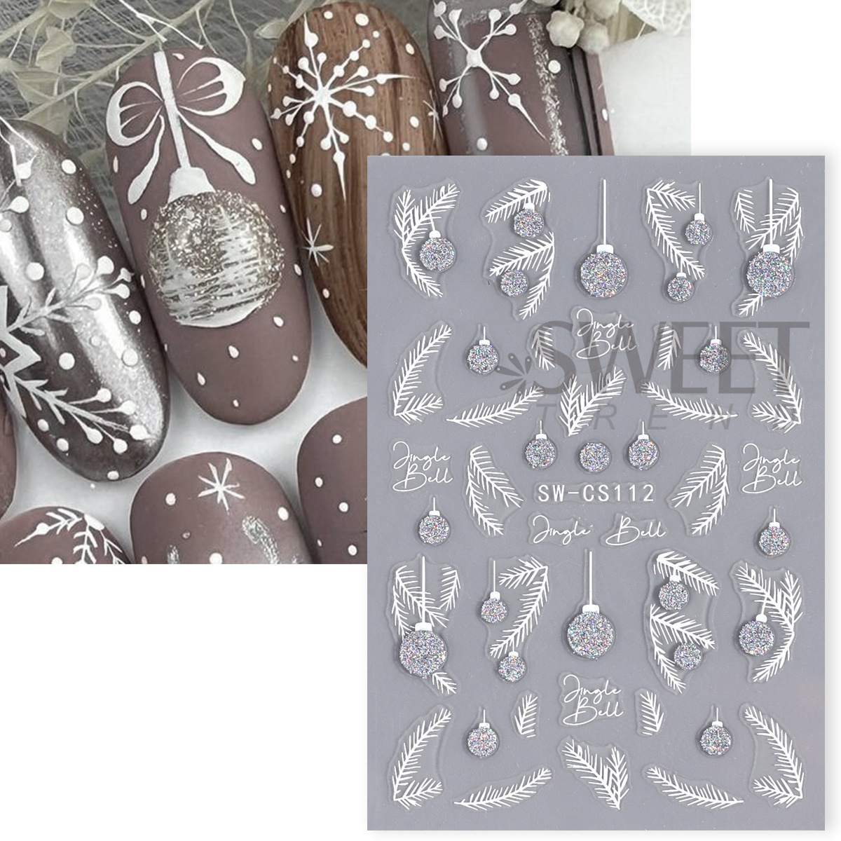 4pcs Winter Cartoon Christmas  - Glitter Vinyl Roll 评论和价格