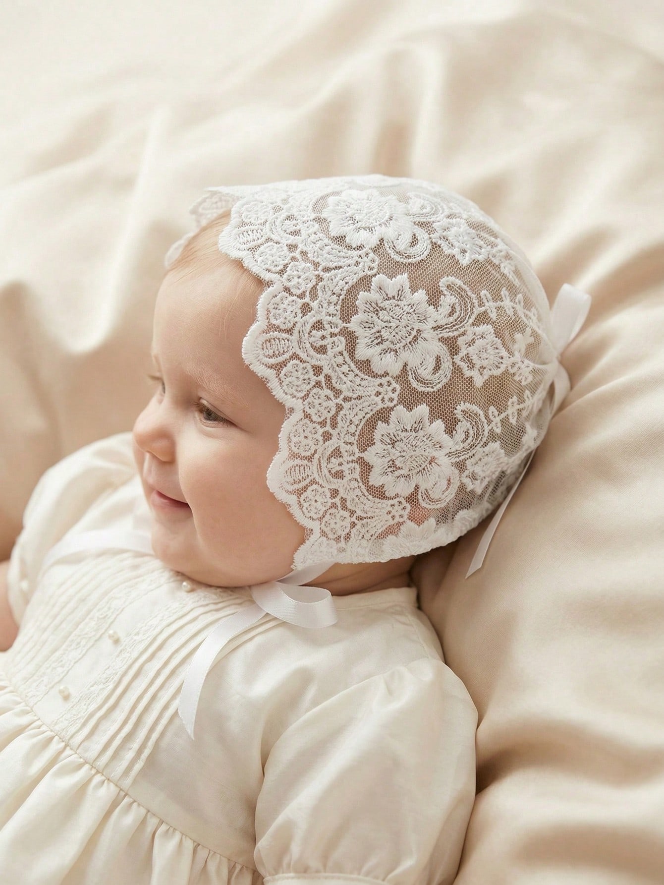 Baby Lace Brim Headband Hat He - Embroidery Embellishments 评论和价格