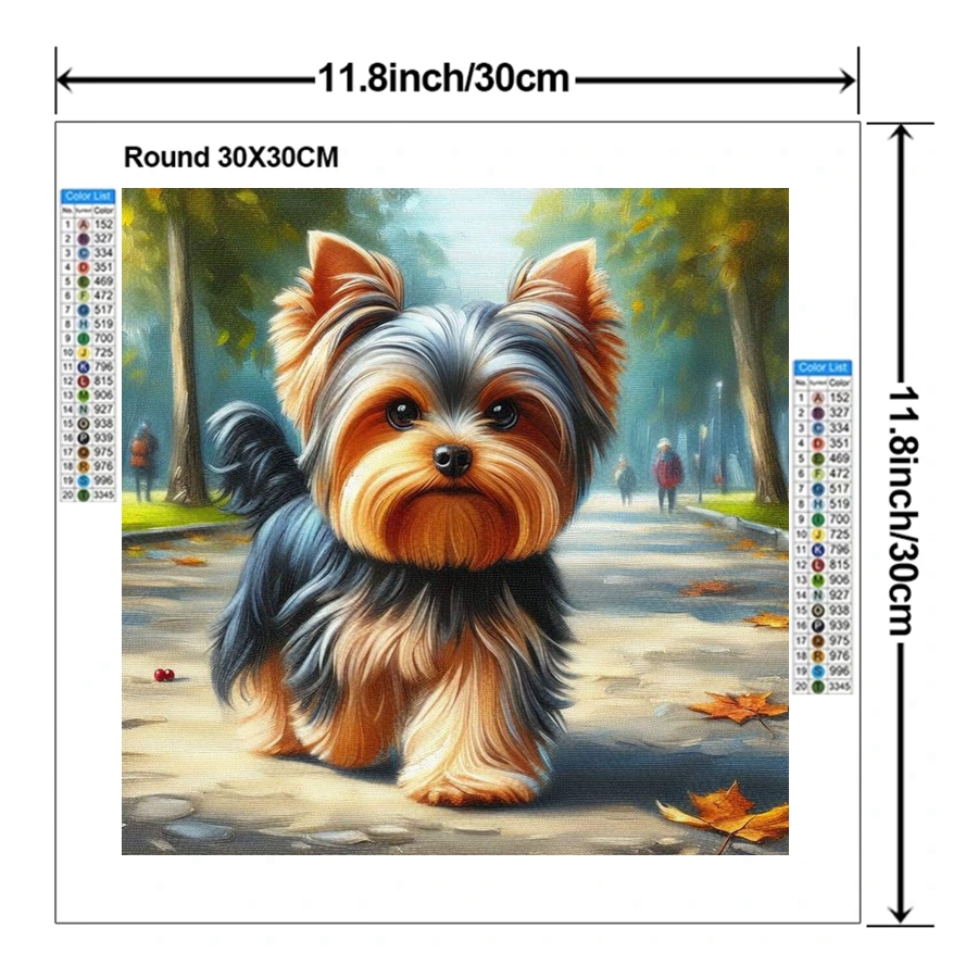 Yorkshire Terrier Dog 5D DIY D - Embroidery Embellishments 评论和价格
