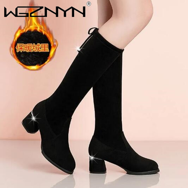 Women Autumn Winter Black Knee - Guipure Lace Panel 评论和价格