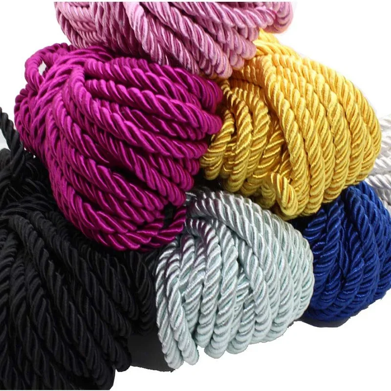 5/10M Silk Rope 3-Ply Braided  - Cord Trim Twisted 评论和价格