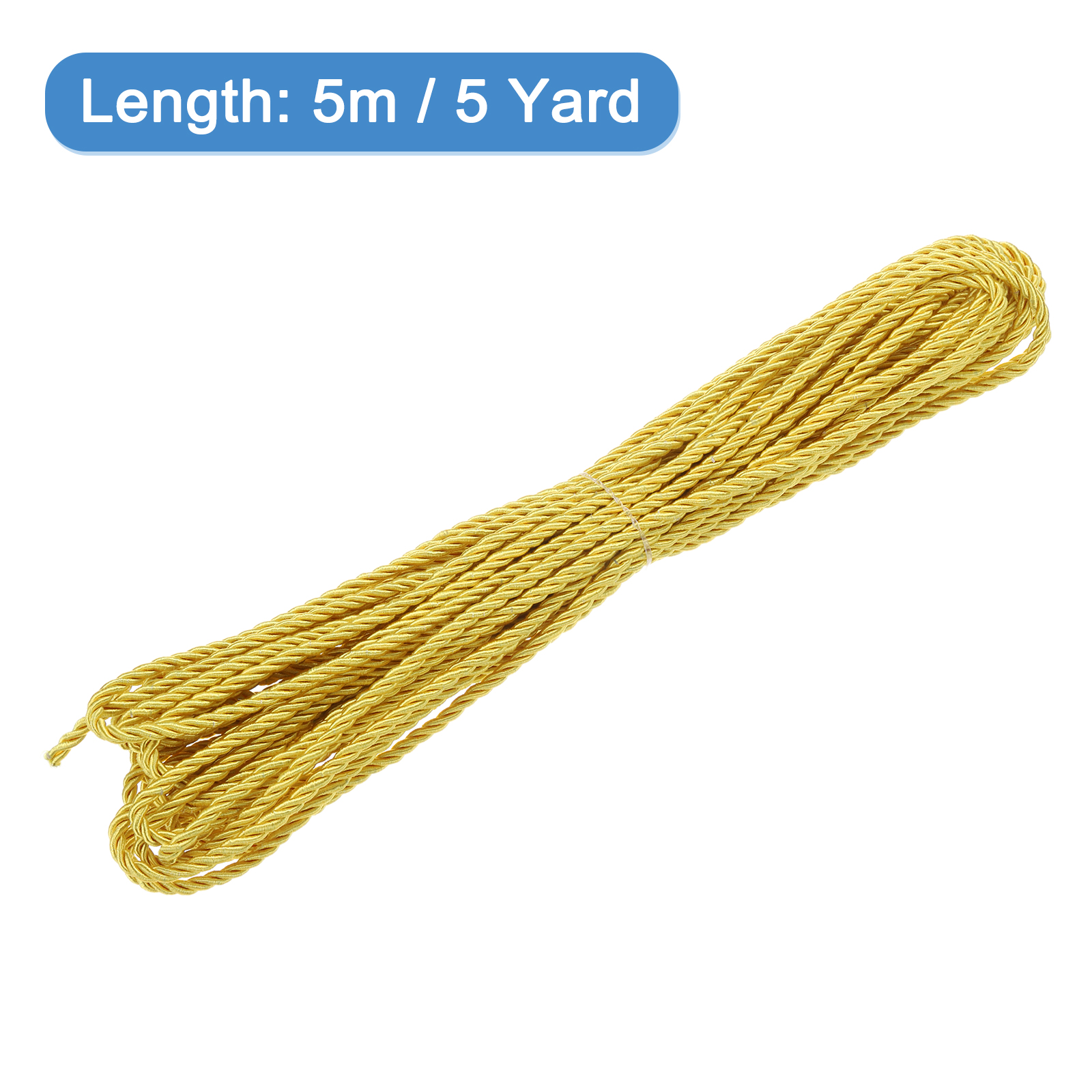 Uxcell 5 Yard 3mm Twisted Cord - Cord Trim Twisted 评论和价格