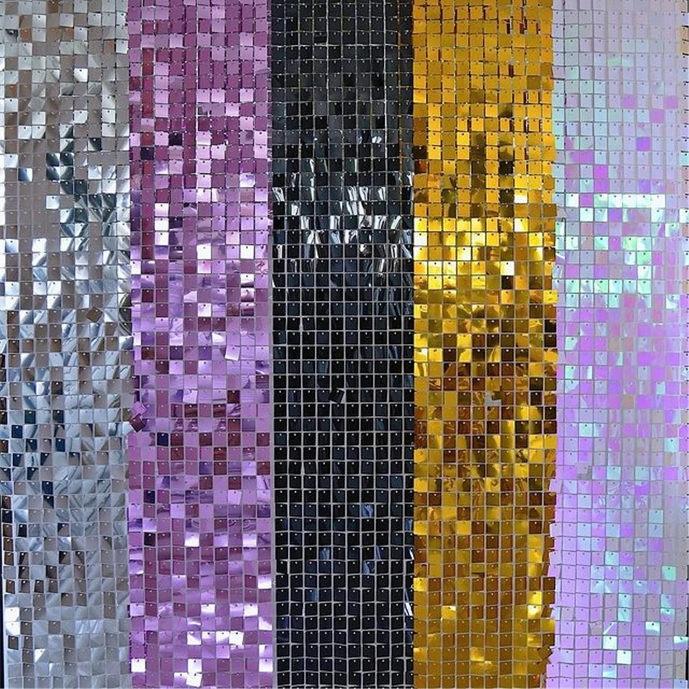 6pcs Shimmer Wall Backdrop Squ - Sequin Fabric Panel 评论和价格