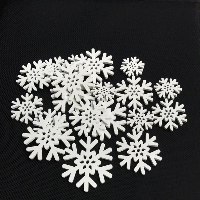 50pcs 20mm 25mm 30mm 35mm Mix  - Christmas Craft Embellishment 评论和价格