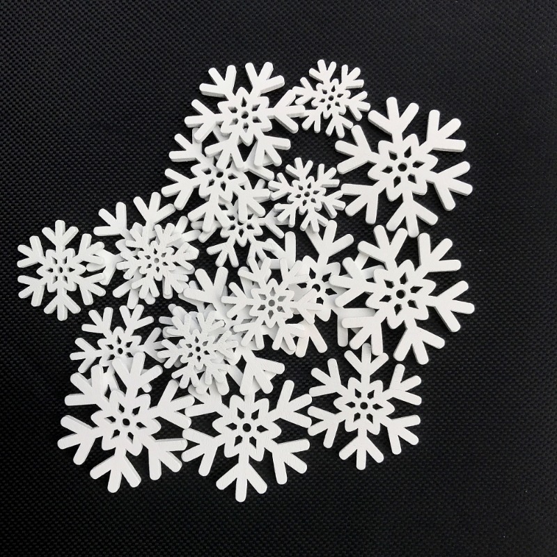 50pcs 20mm 25mm 30mm 35mm Mix  - Christmas Craft Embellishment 评论和价格