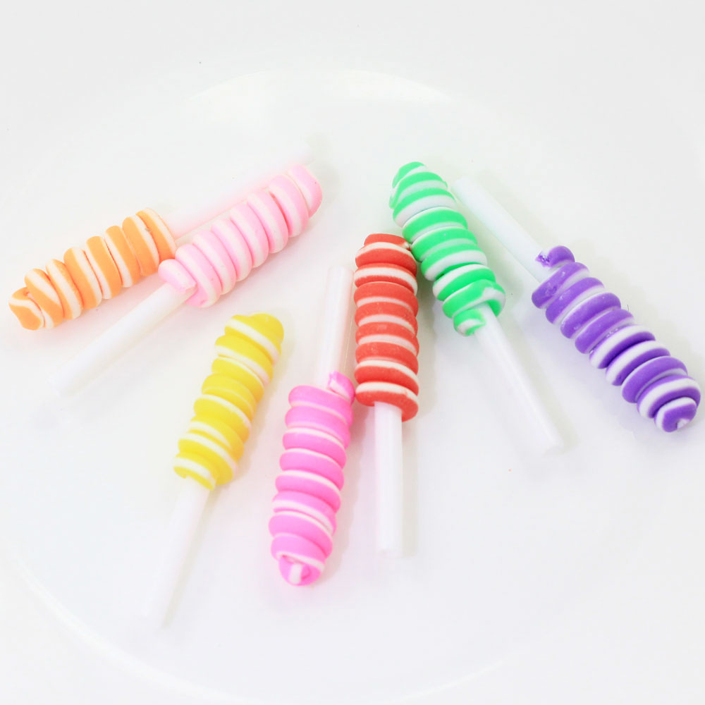 100/50pcs  8*52MM Long Lollipo - Christmas Craft Embellishment 评论和价格