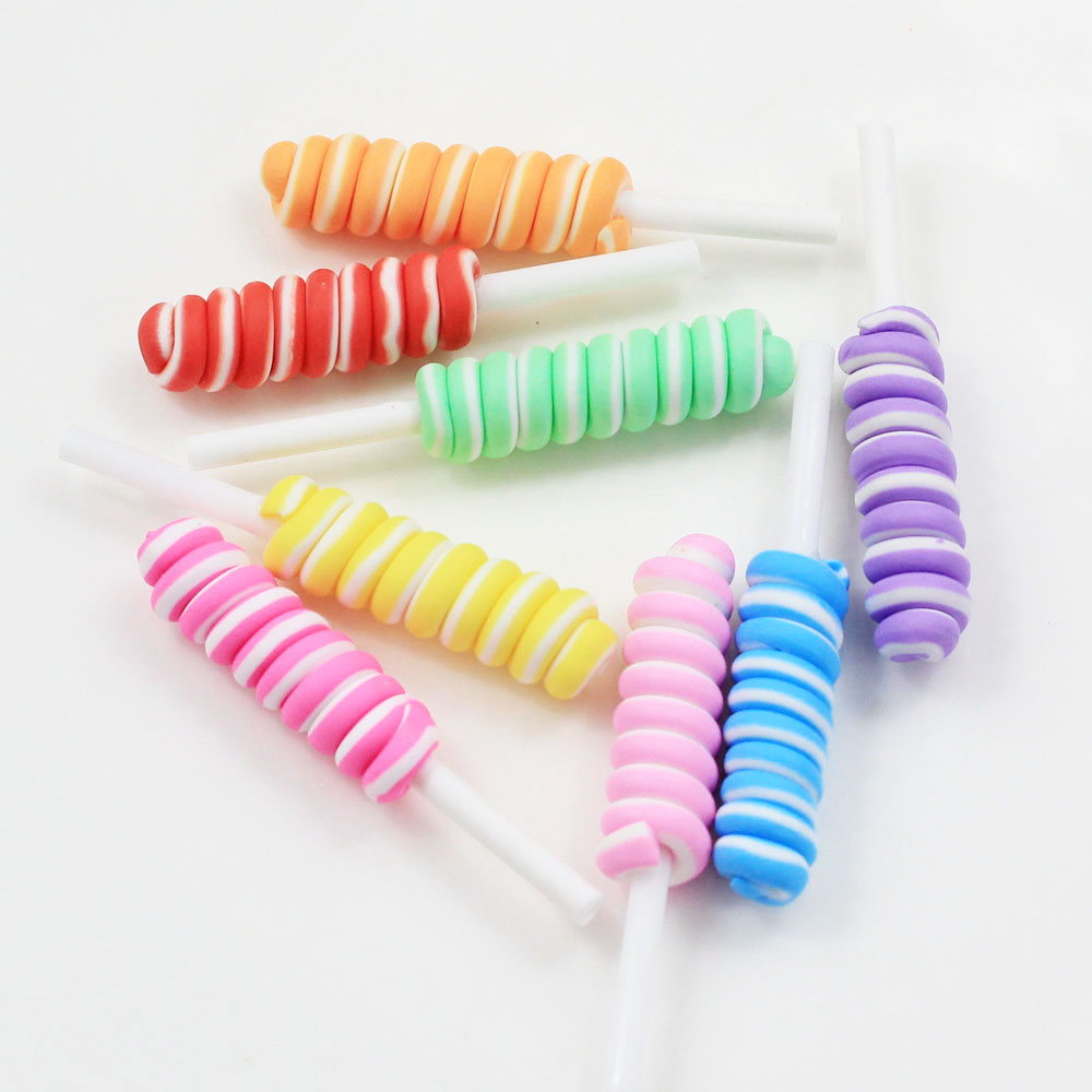 100/50pcs  8*52MM Long Lollipo - Christmas Craft Embellishment 评论和价格