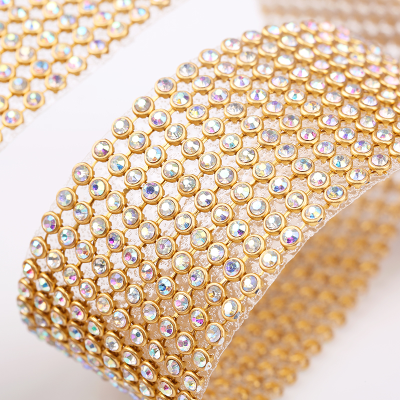10rows Clear Crystal AB Rhines - Hotfix Rhinestone Sheet 评论和价格