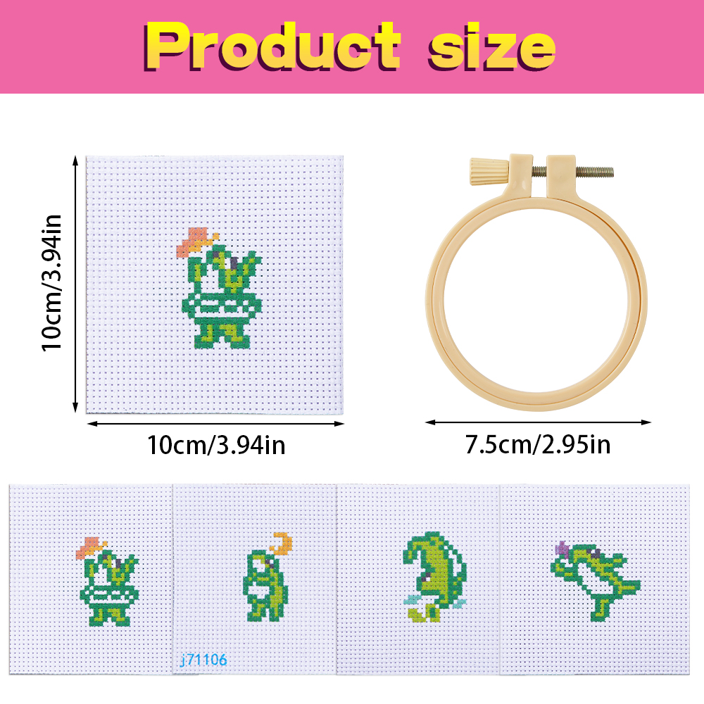 4pcs Embroidery Starter Kit DI - Embroidery Craft 评论和价格