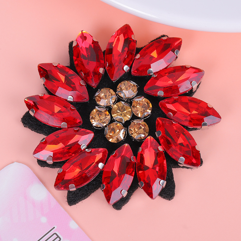5PCS Sequined crystal beaded f - Applique Patch Flower 评论和价格