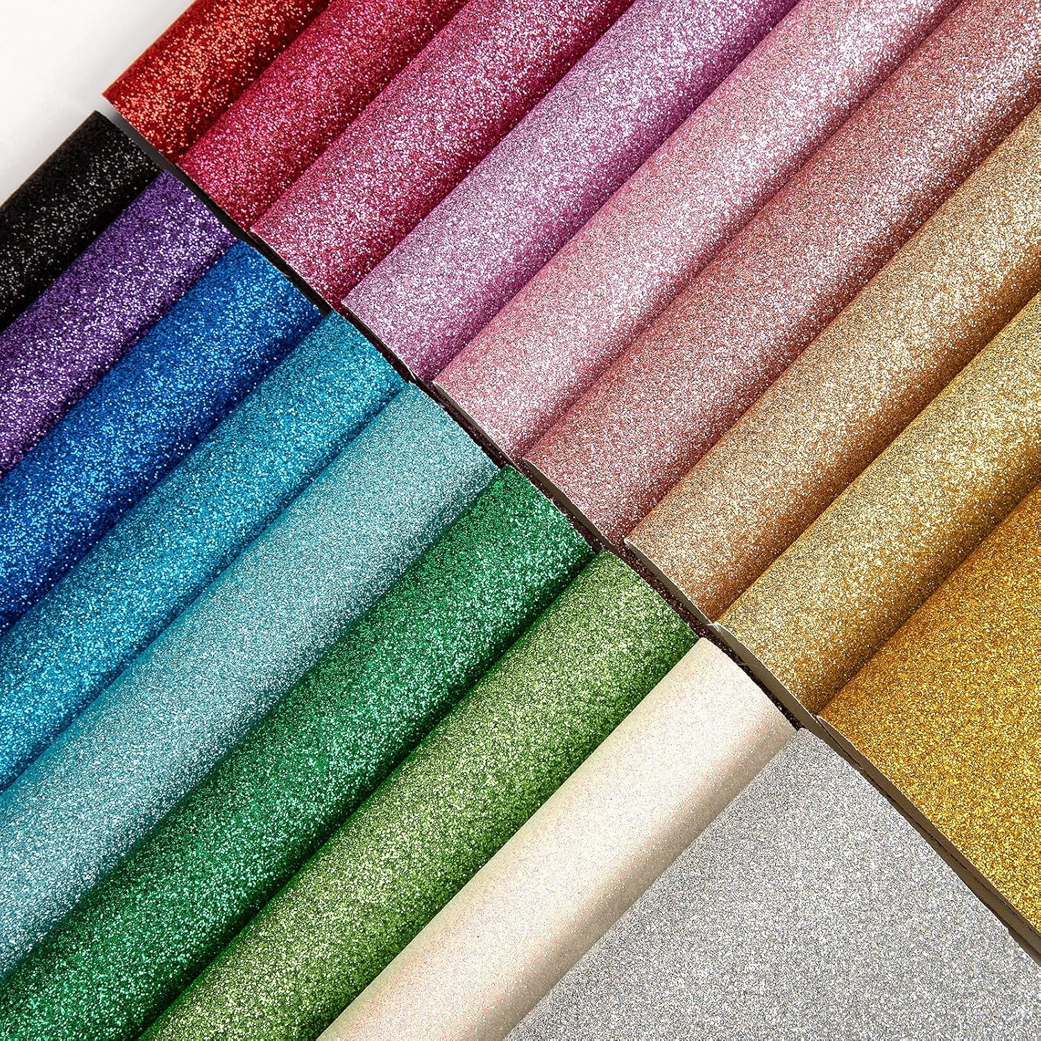 Sparkly Glitter Shiny Fabric S - Glitter Vinyl Roll 评论和价格